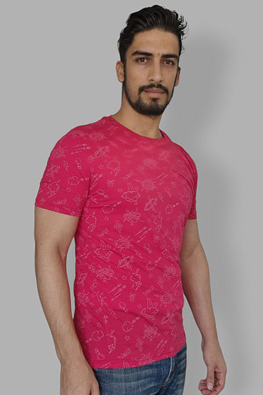 Playera Roja Street Manga Corta